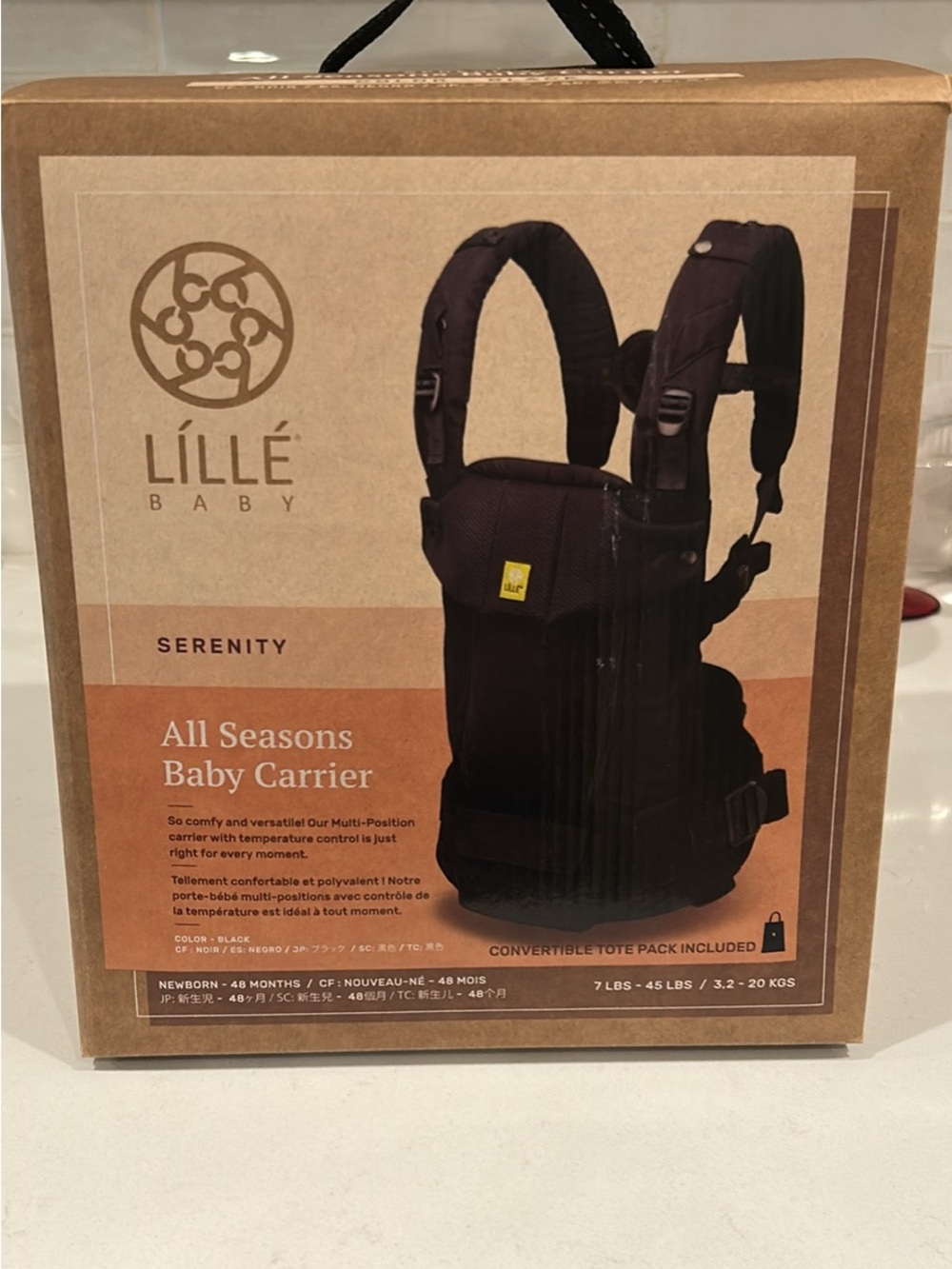 Lilllebaby Serenity All Seasons Carrier - Black